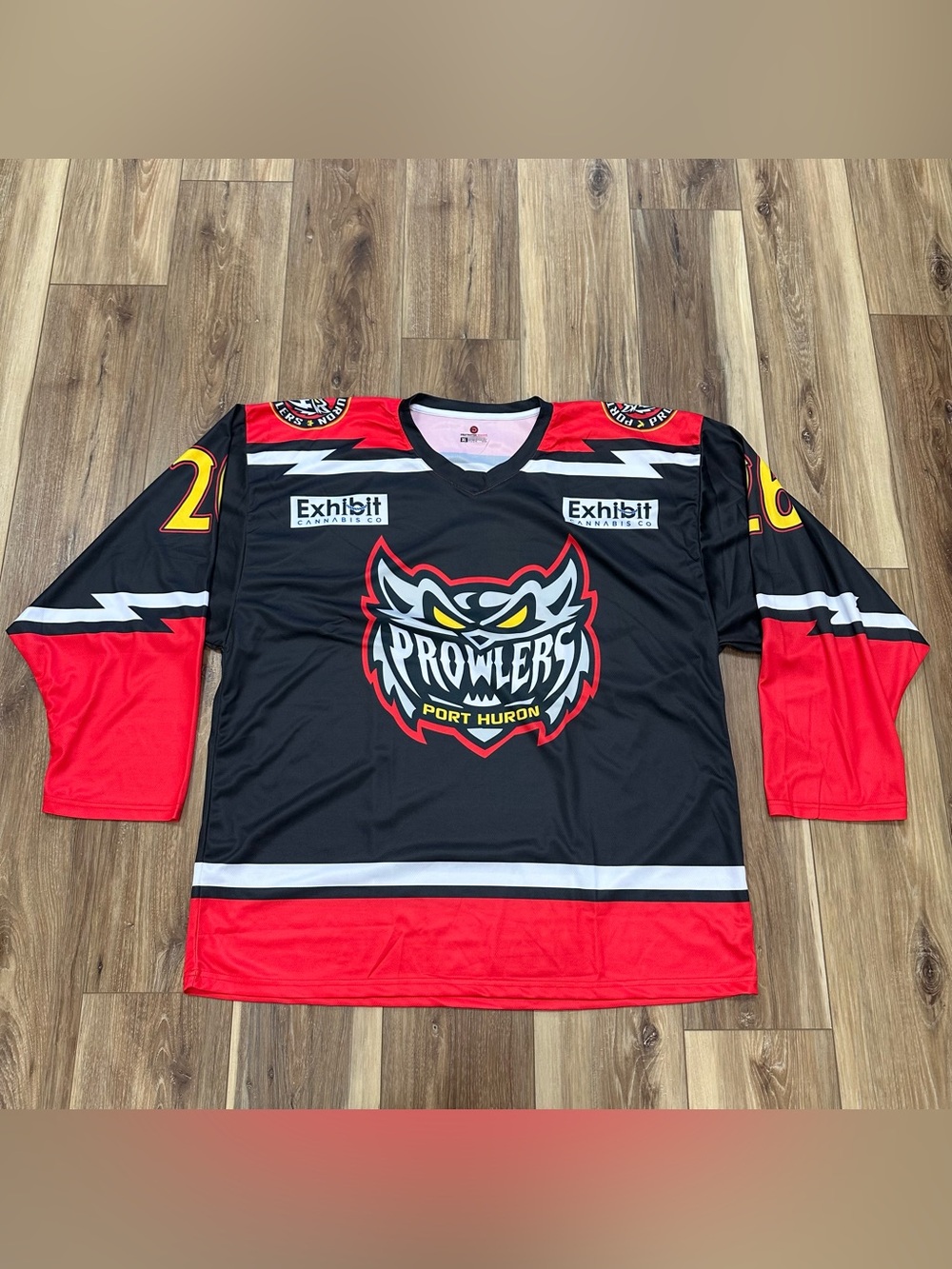 Port Huron Prowlers Minor League Hockey Jersey #26, XL
